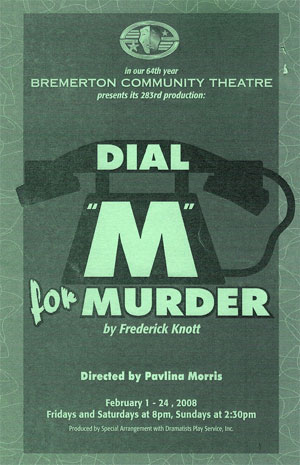Dial "M" for Murder poster