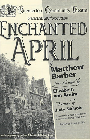 Enchanted April poster